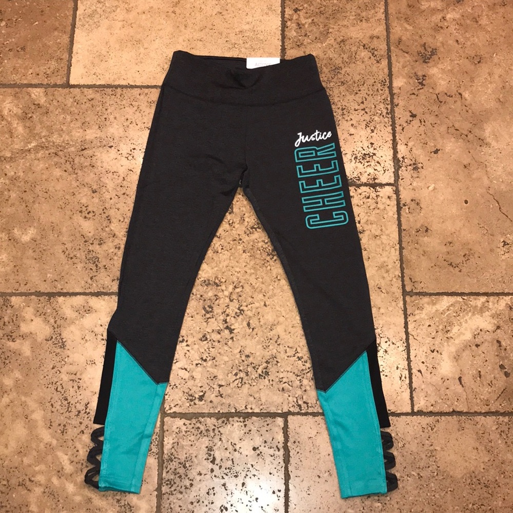 Justice cheer high-waist leggings
